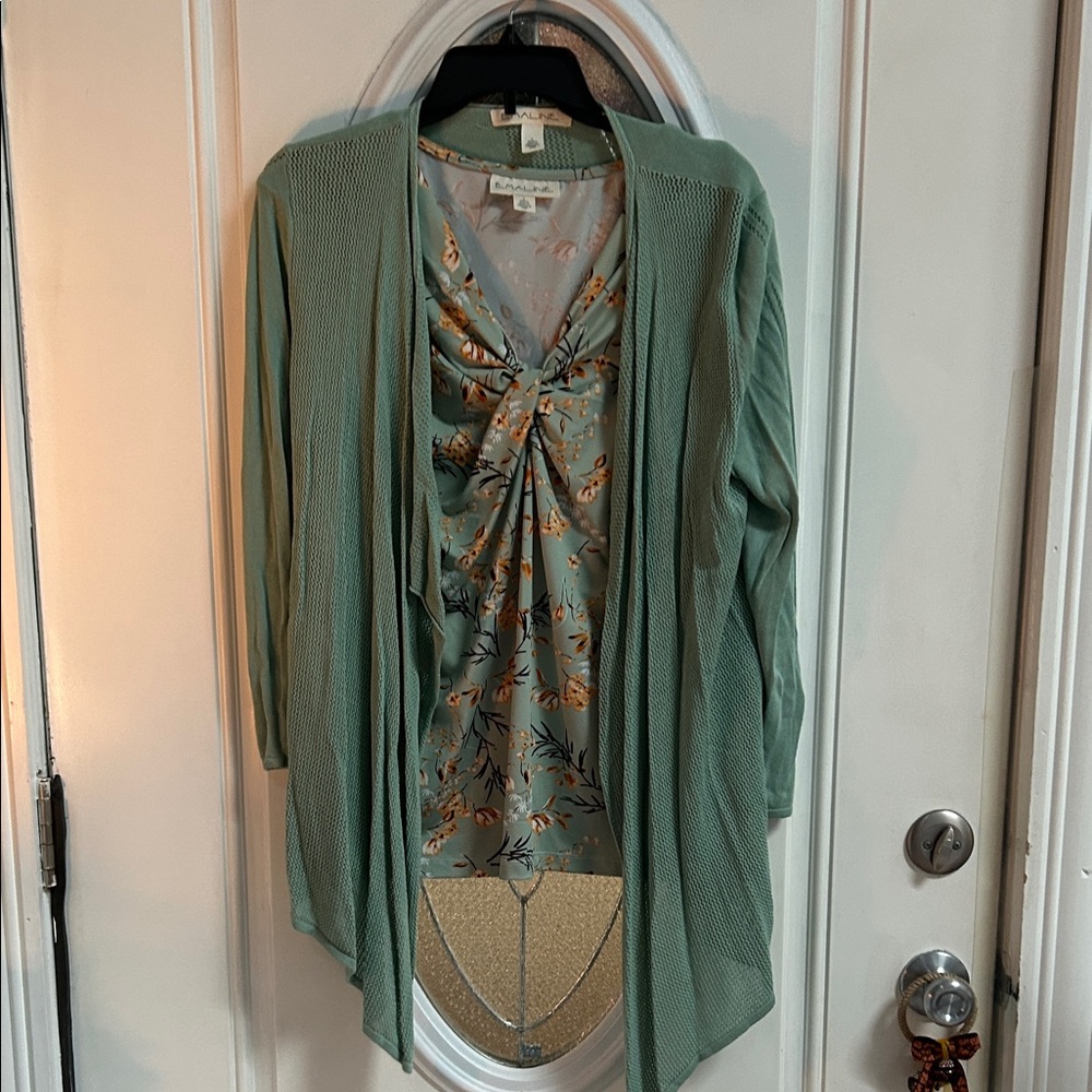 Coldwater Creek Sage Green Cardigan